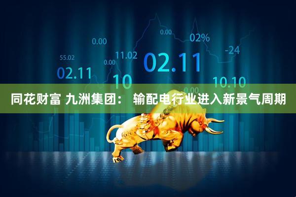 同花财富 九洲集团： 输配电行业进入新景气周期