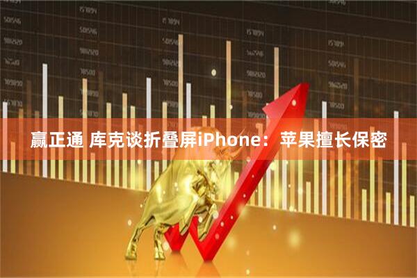 赢正通 库克谈折叠屏iPhone：苹果擅长保密