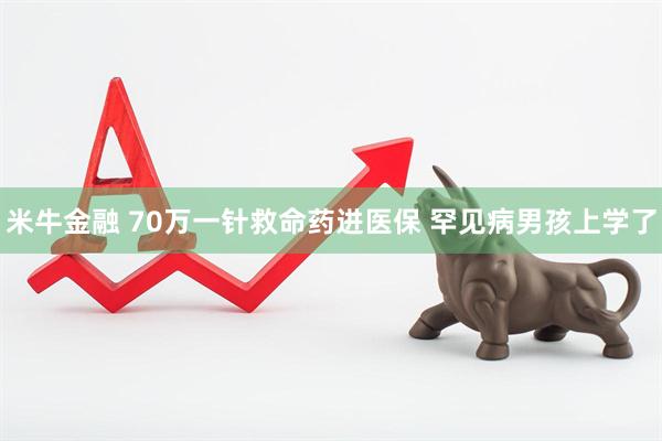 米牛金融 70万一针救命药进医保 罕见病男孩上学了