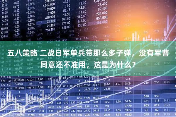 五八策略 二战日军单兵带那么多子弹，没有军曹同意还不准用，这是为什么？