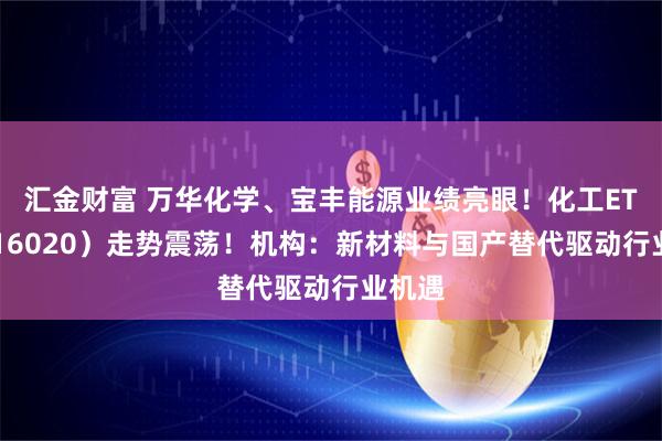 汇金财富 万华化学、宝丰能源业绩亮眼!化工ETF(516020)走势震荡!机构:新材料与国产替代驱动行业机遇